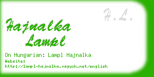 hajnalka lampl business card